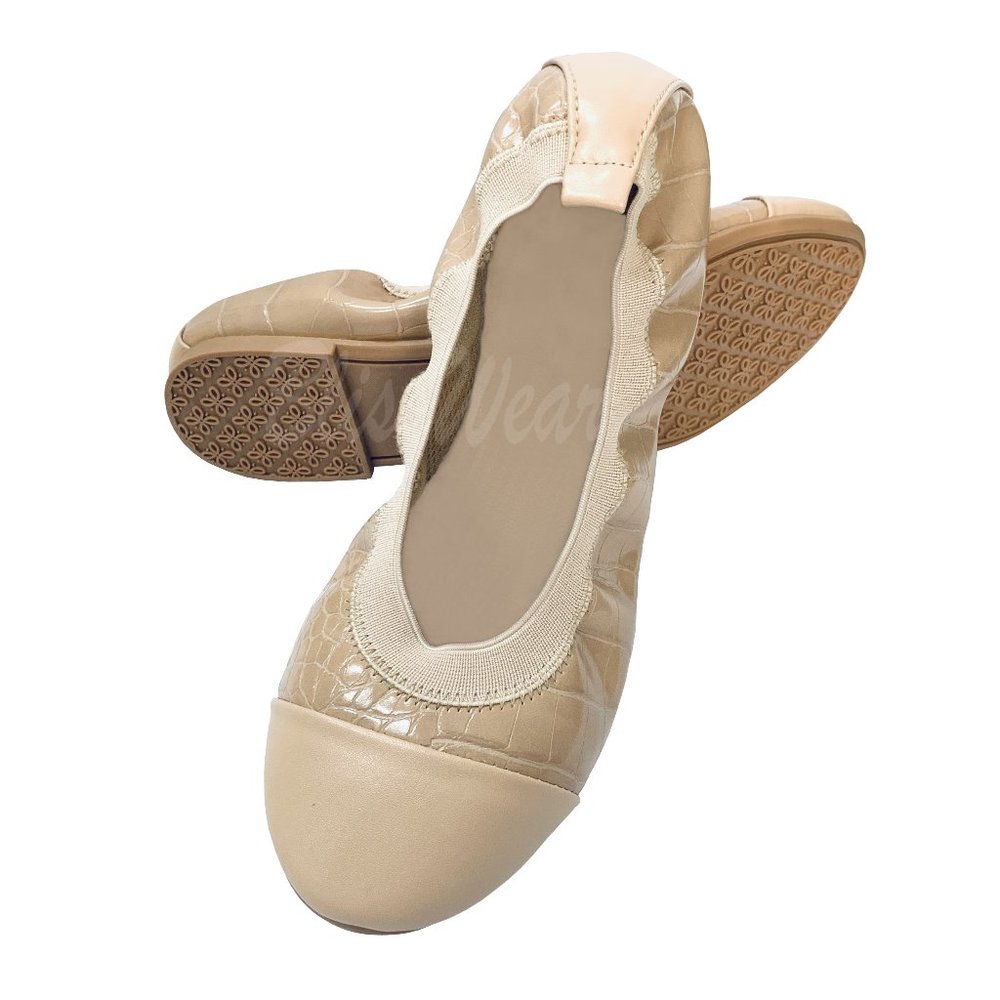 Ballet Flats Croco Design Print (BRAND NEW)